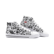 Load image into Gallery viewer, Everything is Perfect on White -Unisex High Top Canvas Shoes
