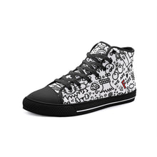 Load image into Gallery viewer, Everything is Perfect on White -Unisex High Top Canvas Shoes