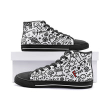 Load image into Gallery viewer, Everything is Perfect on White -Unisex High Top Canvas Shoes