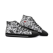 Load image into Gallery viewer, Everything is Perfect on White -Unisex High Top Canvas Shoes