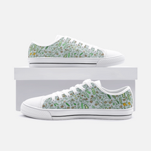 Load image into Gallery viewer, Beans in Blue -Unisex Low Top Canvas Shoes