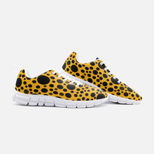 Load image into Gallery viewer, Yellow with Black dots -Athletic Sneakers