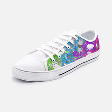 Load image into Gallery viewer, Dream in Rainbow -Low Top Canvas Shoes