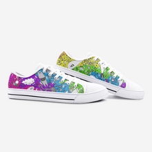 Load image into Gallery viewer, Dream in Rainbow -Low Top Canvas Shoes