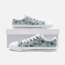 Load image into Gallery viewer, Happie in Blue - Low Top Canvas Shoes
