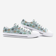 Load image into Gallery viewer, Happie in Blue - Low Top Canvas Shoes