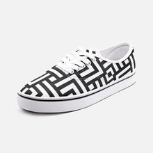 Load image into Gallery viewer, Square Chevron white -Low Cut Loafer Shoes