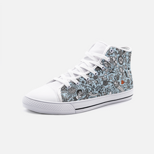 Load image into Gallery viewer, Good Time in Blue -High Top Canvas Shoes