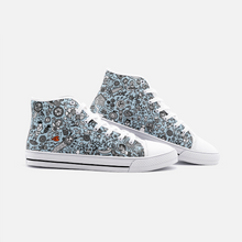 Load image into Gallery viewer, Good Time in Blue -High Top Canvas Shoes