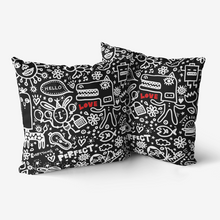 Load image into Gallery viewer, Everything is Perfect black-Throw Pillow
