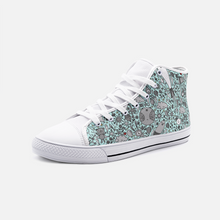 Load image into Gallery viewer, Dream in Turquoise -High Top Canvas Shoes