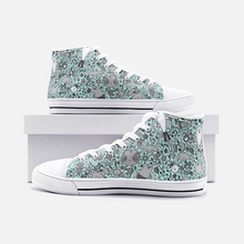 Load image into Gallery viewer, Dream in Turquoise -High Top Canvas Shoes