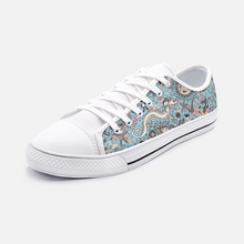 Load image into Gallery viewer, Unknown World in Blue -Low Top Canvas Shoes