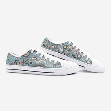 Load image into Gallery viewer, Unknown World in Blue -Low Top Canvas Shoes