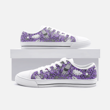 Load image into Gallery viewer, Dream in Purple -Low Top Canvas Shoes