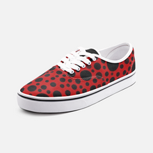 Load image into Gallery viewer, Red with Black dots -Low Cut Loafer Shoes