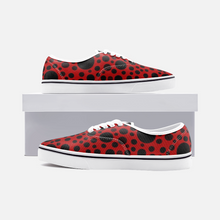 Load image into Gallery viewer, Red with Black dots -Low Cut Loafer Shoes
