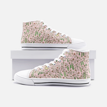 Load image into Gallery viewer, Beans in Pink -High Top Canvas Shoes