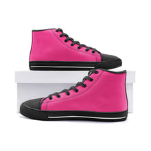 Load image into Gallery viewer, Just Pink -High Top Canvas Shoes