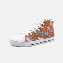 Load image into Gallery viewer, Dream in Orange -High Top Canvas Shoes
