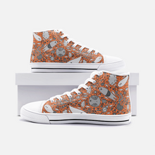 Load image into Gallery viewer, Dream in Orange -High Top Canvas Shoes