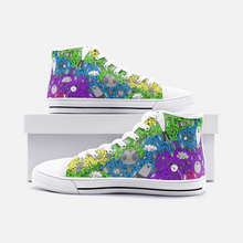 Load image into Gallery viewer, Dream in Rainbow -High Top Canvas Shoes