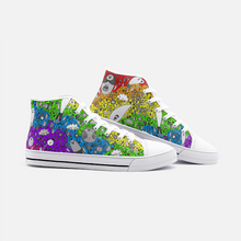 Load image into Gallery viewer, Dream in Rainbow -High Top Canvas Shoes