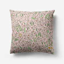 Load image into Gallery viewer, ‘Beans on Pink’ Throw Pillow