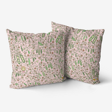Load image into Gallery viewer, ‘Beans on Pink’ Throw Pillow