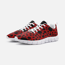 Load image into Gallery viewer, Red with Black dots -Athletic Sneakers