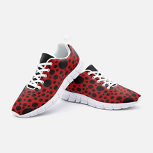 Load image into Gallery viewer, Red with Black dots -Athletic Sneakers