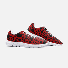 Load image into Gallery viewer, Red with Black dots -Athletic Sneakers