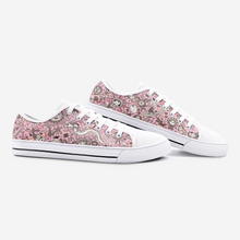 Load image into Gallery viewer, Unknown World in Pink - Low Top Canvas Shoes