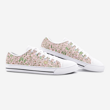 Load image into Gallery viewer, Beans in Pink -Low Top Canvas Shoes
