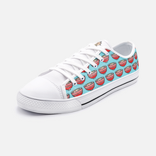 Load image into Gallery viewer, Ramen Pig in Blue -Low Top Canvas Sneakers