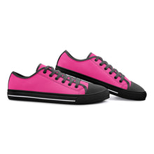 Load image into Gallery viewer, Just Pink -Unisex Low Top Canvas Shoes
