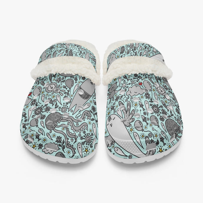 Dream in turquoise- Lined Clogs