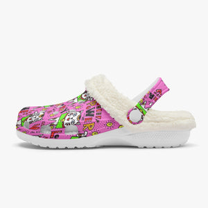 475. Lined All Over Printed Clogs Manekineko