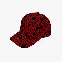 Load image into Gallery viewer, Red with black dots-Baseball Caps
