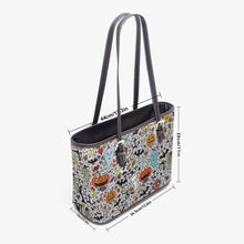 Load image into Gallery viewer, 586. Large Leather Tote Bag Halloween-tote bag
