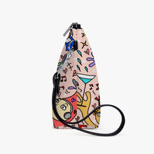 Load image into Gallery viewer, You are not alone Pink-. Zipper Sling Makeup Bag
