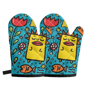 Oven glove(two pieces)