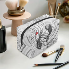 Load image into Gallery viewer, 585. Boxy Makeup Bag Koi Fish white
