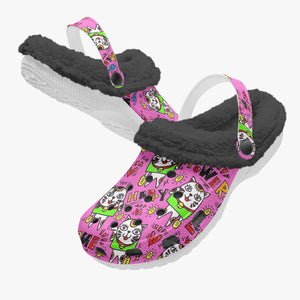 475. Lined All Over Printed Clogs Manekineko