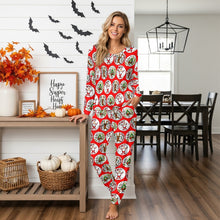 画像をギャラリービューアに読み込む, 'Santa' Women's drawstring pajamas set
