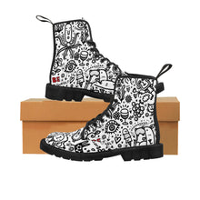 画像をギャラリービューアに読み込む, Everything is Perfect on white-Women&#39;s Canvas Boots
