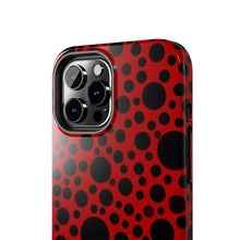 Load image into Gallery viewer, Red with black dots-Tough Phone Cases
