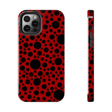 画像をギャラリービューアに読み込む, Red with black dots-Tough Phone Cases
