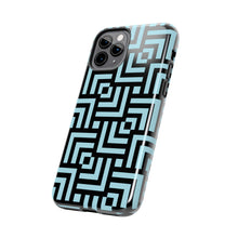 画像をギャラリービューアに読み込む, Square chevron Blue-Tough Phone Cases
