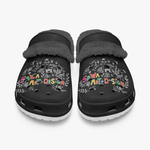 Sawa Art Design-Lined All Over Printed Clogs